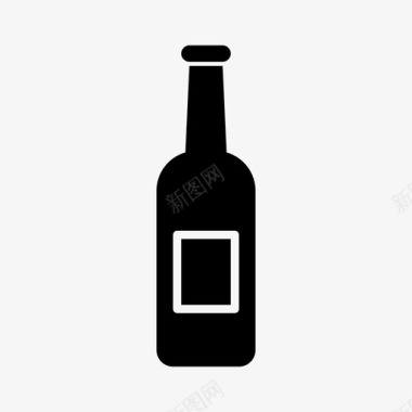 饮料瓶子烈酒图标图标
