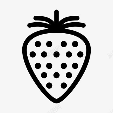 草莓减肥食品食品图标图标