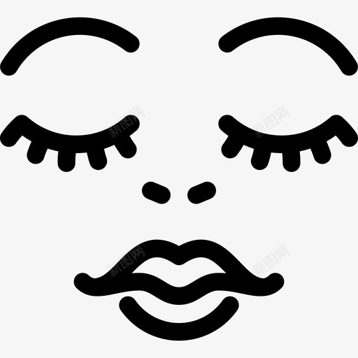 女人脸美容院直系图标svg_新图网 https://ixintu.com 女人脸 直系 美容院