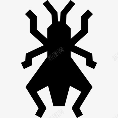 蟋蟀灌木田野图标图标