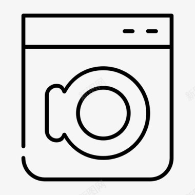 洗衣房洗衣机洗衣房缝隙薄图标图标