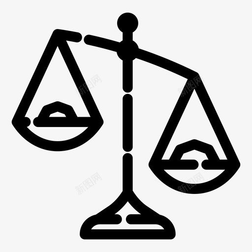 秤平衡公正图标svg_新图网 https://ixintu.com 公正 平衡 测量 秤 重量