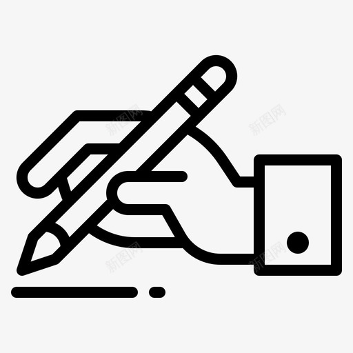 写作文档界面图标svg_新图网 https://ixintu.com 写作 商业理念 工具 文档 界面 铅笔