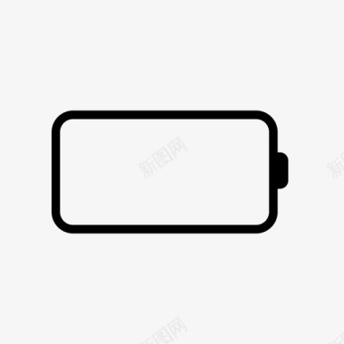 电池电池电量低无电图标图标