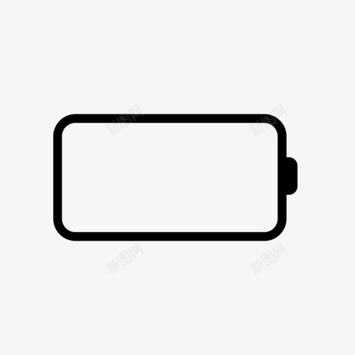 电池电池电量低无电图标svg_新图网 https://ixintu.com 无电 电池 电池电量低