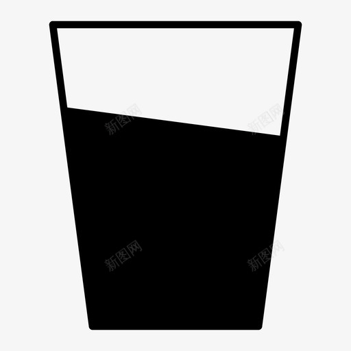 玻璃水饮料图标svg_新图网 https://ixintu.com 果汁 水 水合物 液体 玻璃 饮料