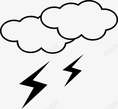 云雨天图标图标