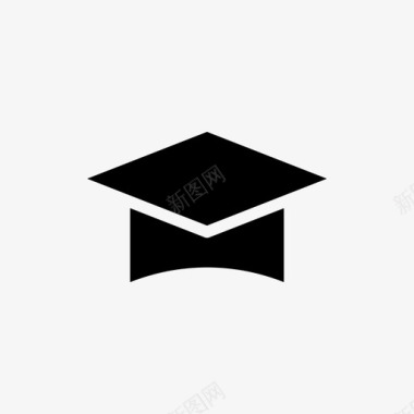 毕业生帽子文凭图标图标