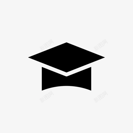 毕业生帽子文凭图标svg_新图网 https://ixintu.com 帽子 文凭 毕业生 移动 移动用户界面设计符号图标