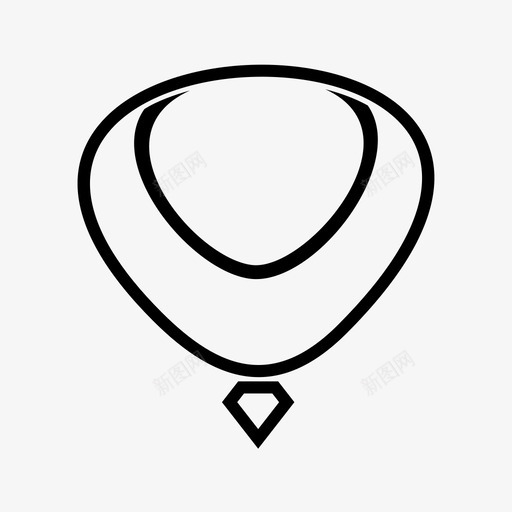 采购产品项链配件胸围图标svg_新图网 https://ixintu.com 展示 珠宝 胸围 配件 采购产品项链