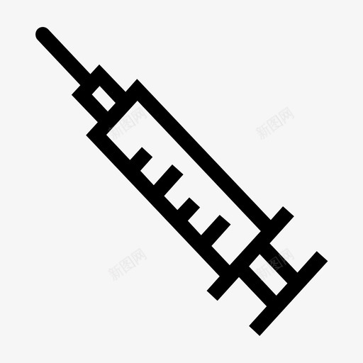 注射器医生药品图标svg_新图网 https://ixintu.com 医生 医疗 注射器 药品