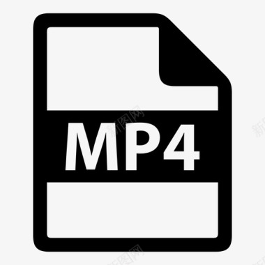 mp4文件文件格式图标图标