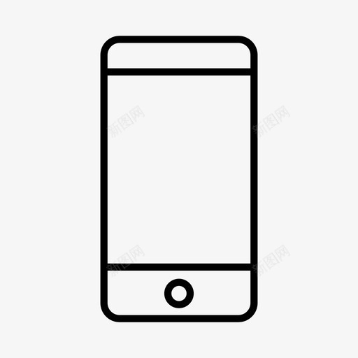 iphone电器电子产品图标svg_新图网 https://ixintu.com iphone 电器 电子产品 移动设备