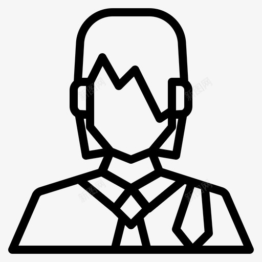 律师头像人物图标svg_新图网 https://ixintu.com 个人资料 人物 头像 女人 律师 用户