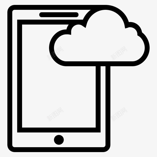 移动浏览云连接互联网图标svg_新图网 https://ixintu.com 云连接 互联网 移动互联网 移动浏览 移动连接