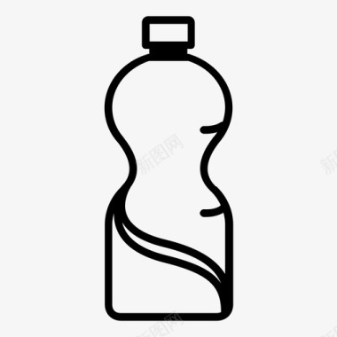 汽水饮料瓶子图标图标