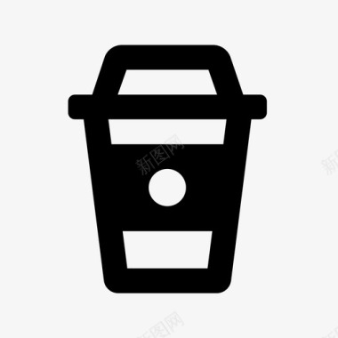 咖啡美式咖啡杯子图标图标