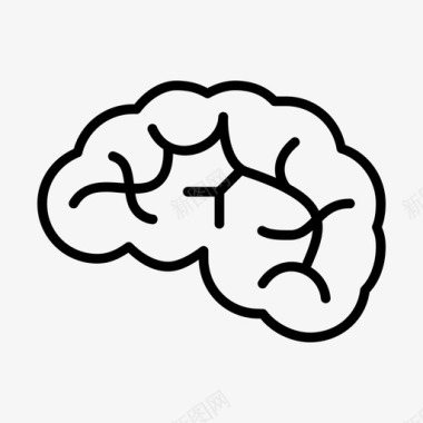 大脑思想身体的一部分图标图标