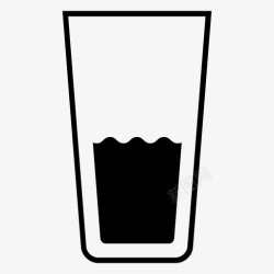 玻璃水icon玻璃水二分之一数量容器图标高清图片