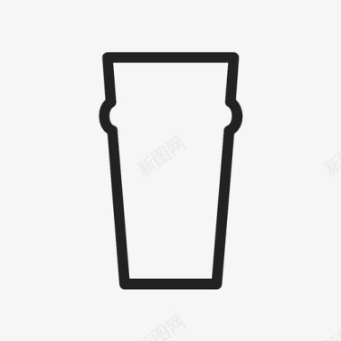 nonic啤酒品脱饮料玻璃杯图标图标
