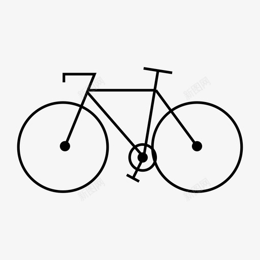 自行车轮子交通工具图标svg_新图网 https://ixintu.com 交通工具 自行车 轮子