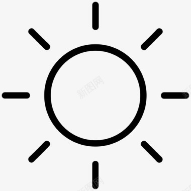 太阳炎热早晨的太阳图标图标