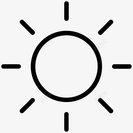 太阳炎热早晨的太阳图标svg_新图网 https://ixintu.com 夏天 天气 天空 太阳 早晨的太阳 晴朗 炎热