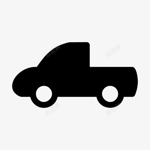 皮卡车送货调度图标svg_新图网 https://ixintu.com 提货 皮卡车 调度 运输 送货