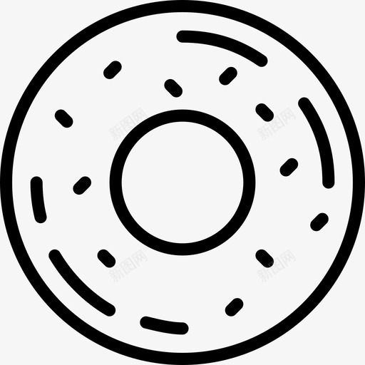 甜甜圈烹饪吃图标svg_新图网 https://ixintu.com 厨房 吃 漂亮食品第一卷概述 烹饪 甜甜圈 食物 餐