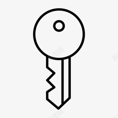 房子钥匙锁挂锁图标图标