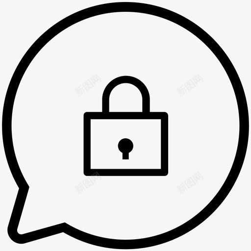 安全聊天对话小组讨论图标svg_新图网 https://ixintu.com 安全 安全聊天 对话 小组讨论 聊天2 锁定 隐私