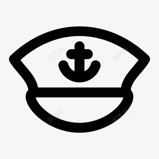 水手长帽海军陆战队海盗图标svg_新图网 https://ixintu.com 水手长帽 海军陆战队 海盗 航海