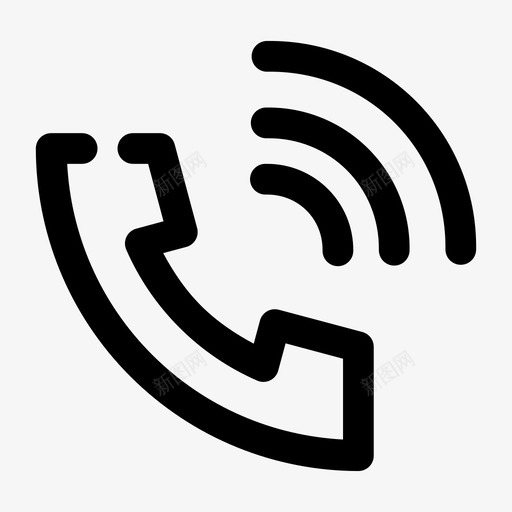 通话聊天拨号图标svg_新图网 https://ixintu.com 拨号 混合2格粗体 电话 聊天 通话 铃声
