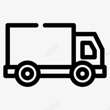 货车送货货运图标图标