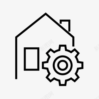 家庭设置装备房子图标图标