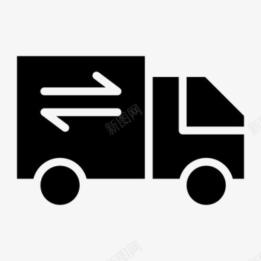 送货车运输货车图标图标