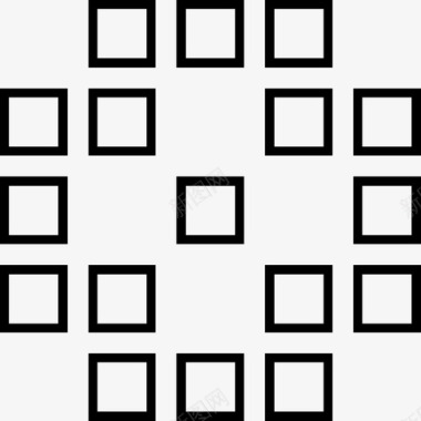 长方体形状几何体图标图标