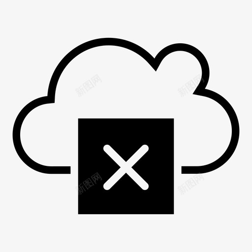 错误状态云缺陷图标svg_新图网 https://ixintu.com 云 开发人员solida 缺陷 错误 错误状态
