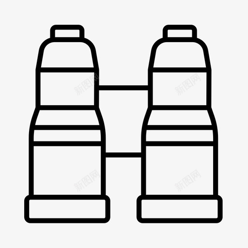 双筒望远镜探险观鸟图标svg_新图网 https://ixintu.com 双筒望远镜 探险 观鸟