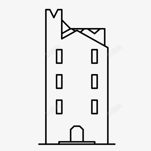 城堡要塞历史图标svg_新图网 https://ixintu.com 中世纪 历史 国王 城堡 要塞