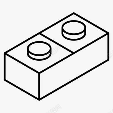 砖块积木建筑图标图标