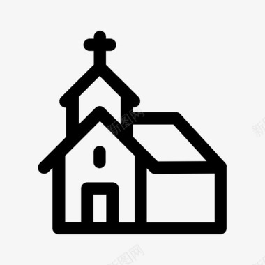 教堂基督教圣餐图标图标