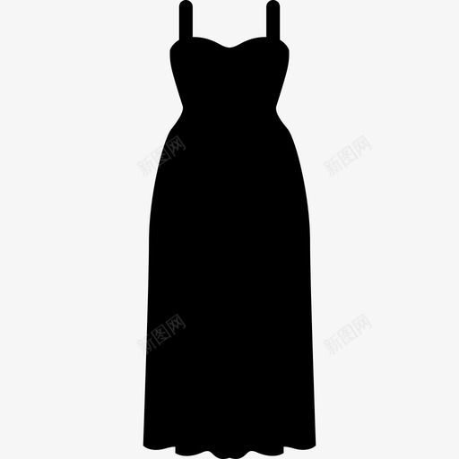 优雅的长裙时尚我的衣柜图标svg_新图网 https://ixintu.com 优雅的长裙 我的衣柜 时尚
