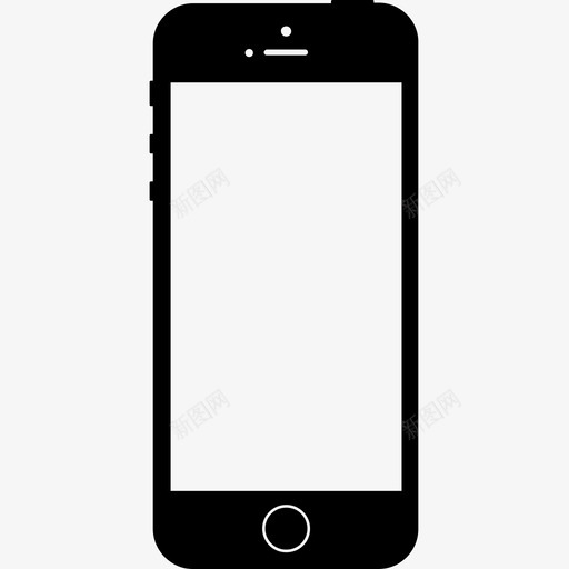 iphone5s苹果手机图标svg_新图网 https://ixintu.com iphone5s 手机 智能手机 苹果