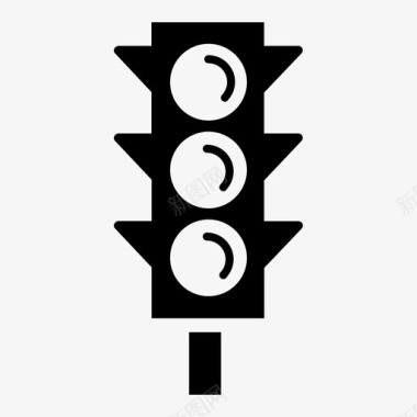红绿灯信号灯交通信号灯图标图标