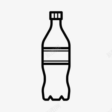 可乐瓶子苏打水图标图标