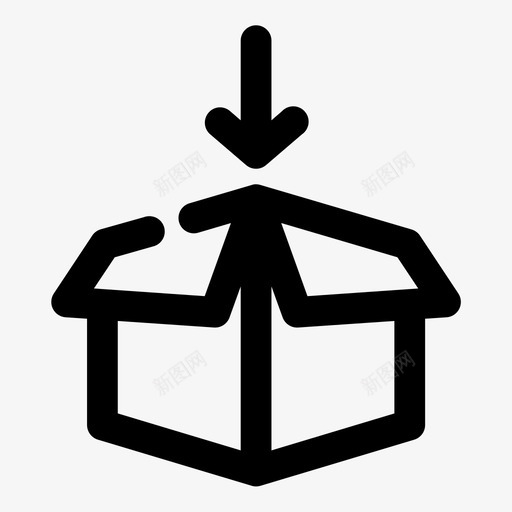 进货包裹箱子信件图标svg_新图网 https://ixintu.com 信件 物流4个空格粗体 箱子 进货包裹