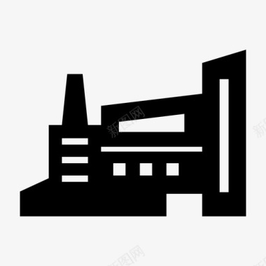 工厂和工业建筑炼油厂图标图标