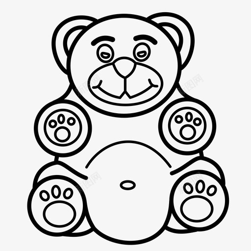 果冻熊熊玩具糖果图标svg_新图网 https://ixintu.com 果冻熊 熊玩具 糖果 软糖 软糖熊