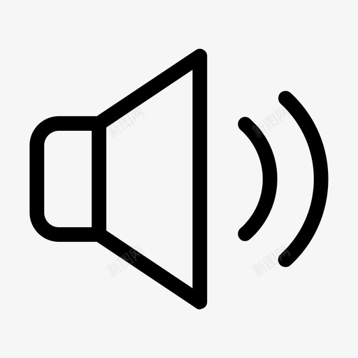 扬声器音频接口图标svg_新图网 https://ixintu.com 声音 扬声器 接口 音量 音频